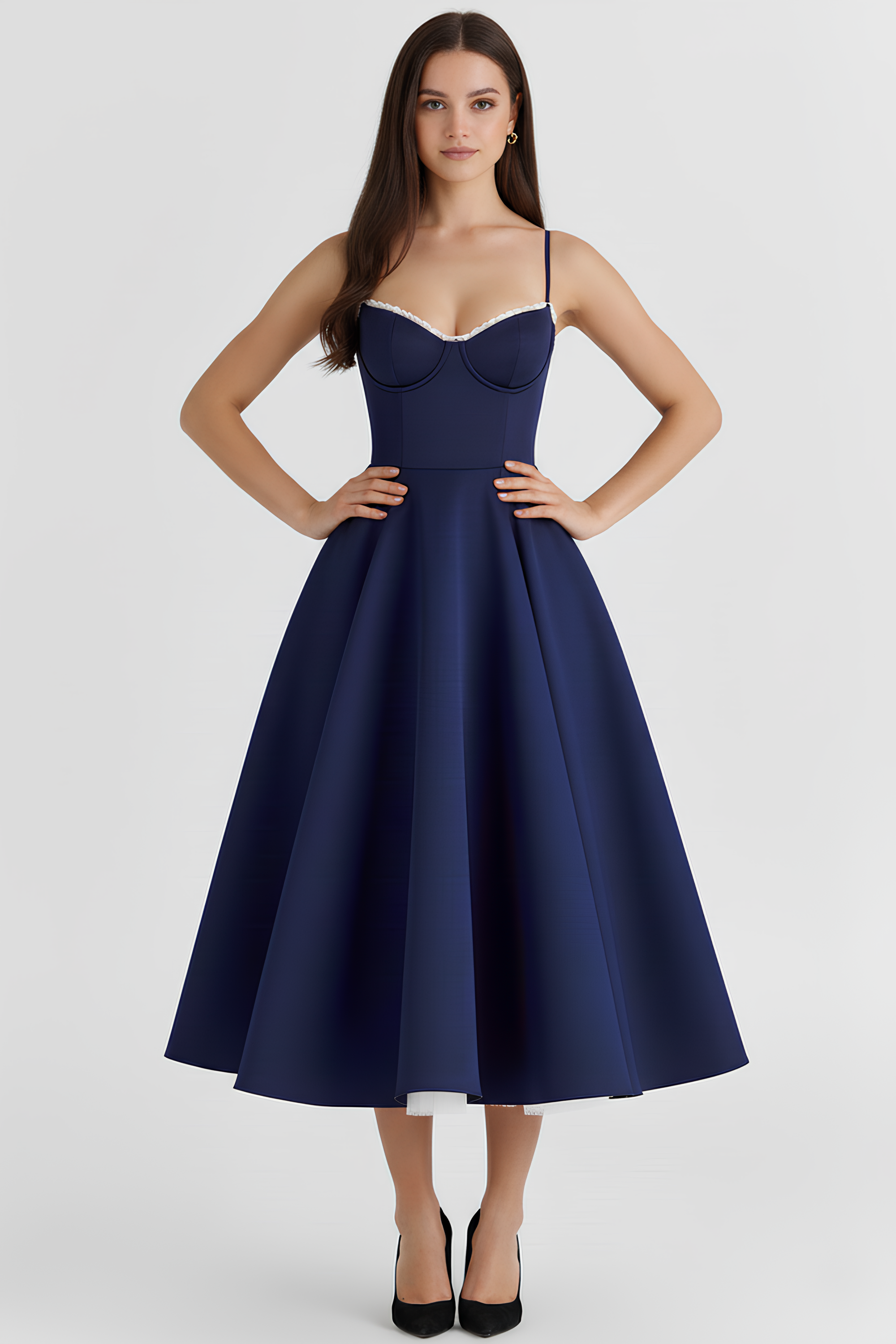 Midikleid Cloe - Doppellagig.