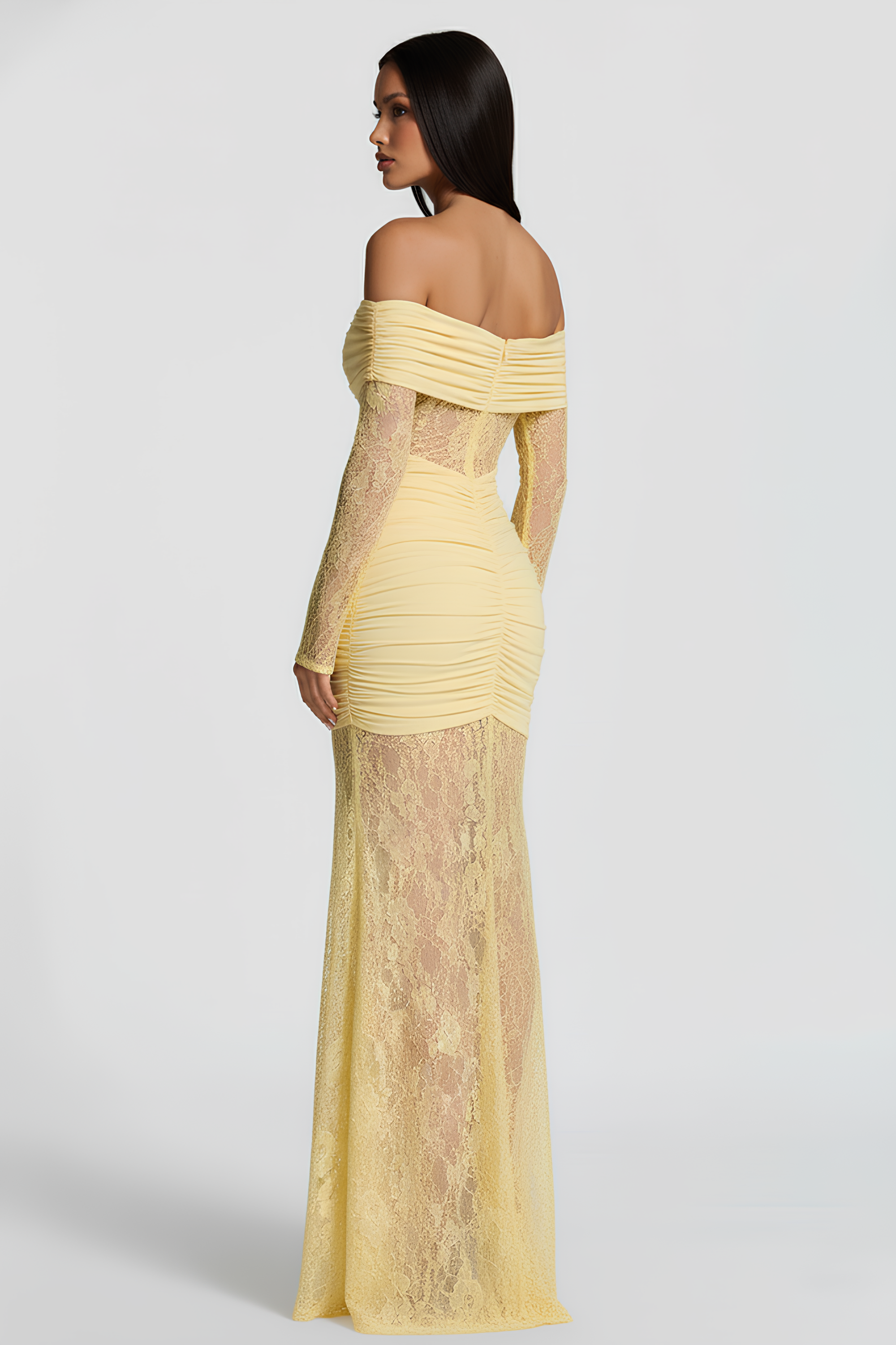 Langes Kleid Spitze Karla