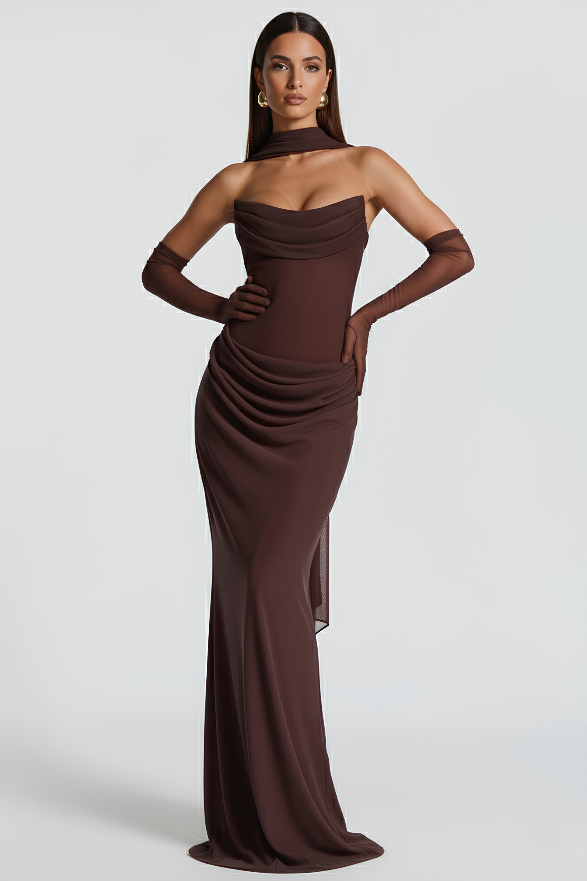 Langes Kleid Bustier Alessia