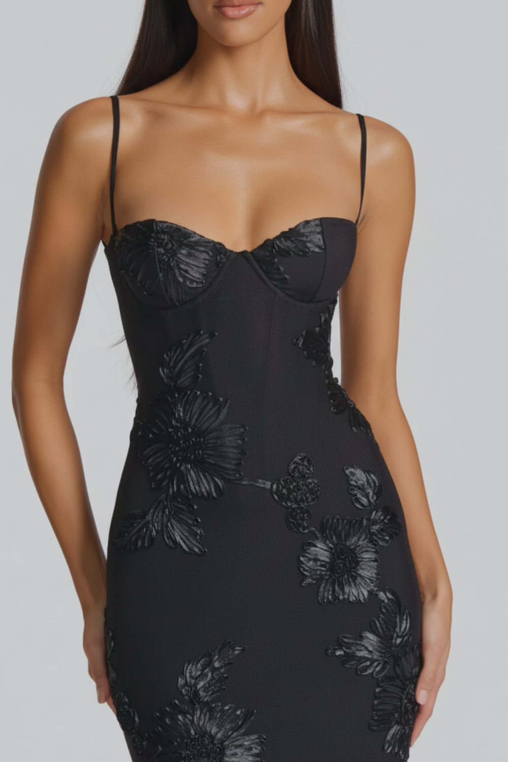 Langes Kleid Bustier Viena