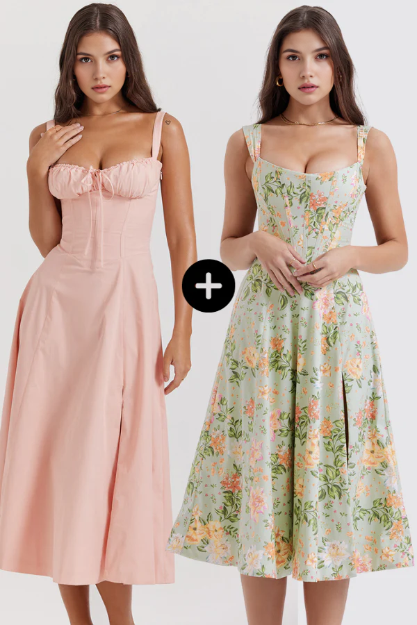 Kleid Bustier Mavie e Olivia - Kaufe 1, erhalte 2