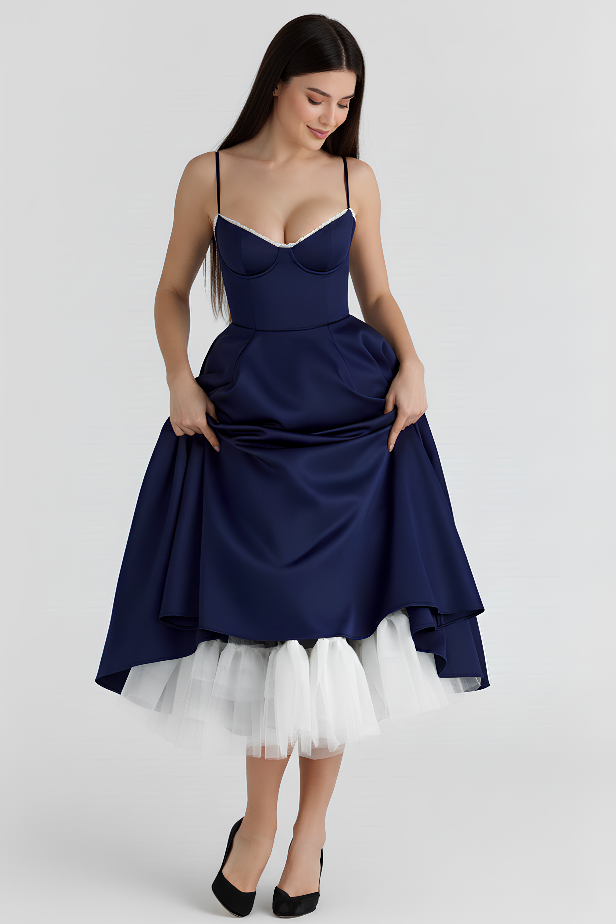 Midikleid Cloe - Doppellagig