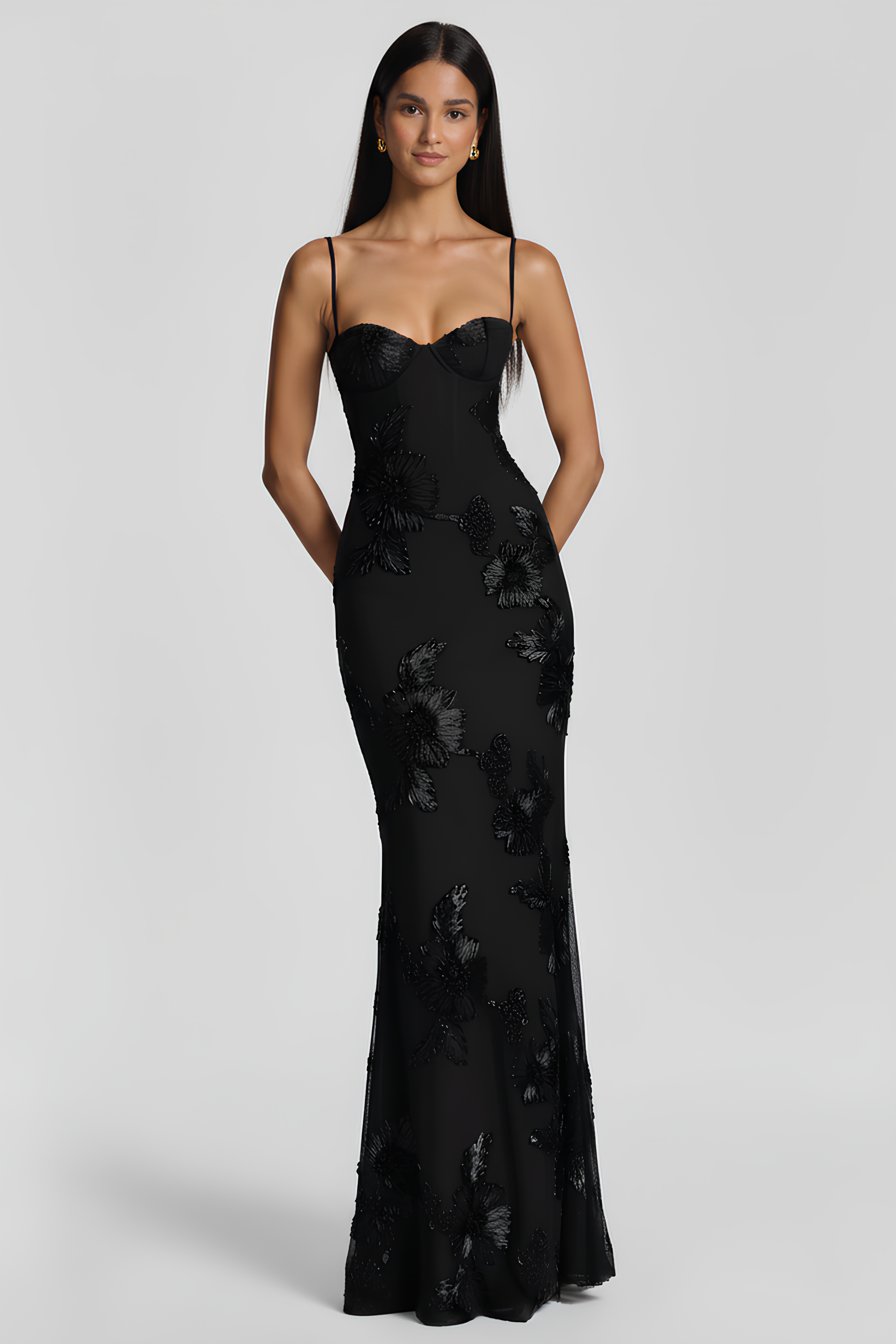 Langes Kleid Bustier Viena