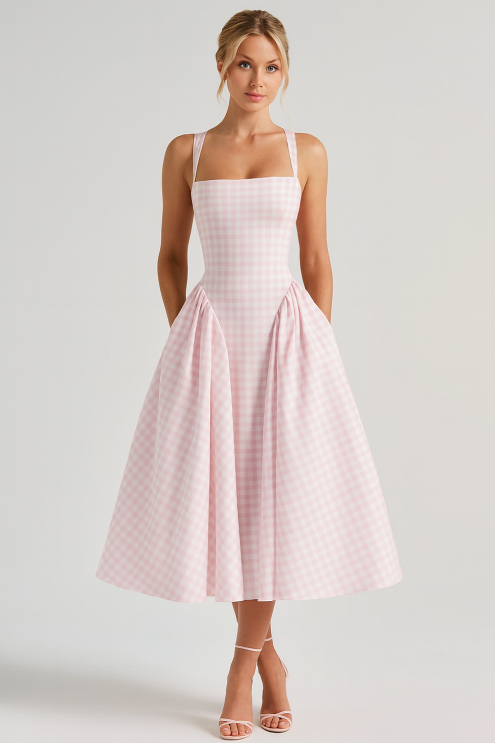 Kleid Bustier Xadrez