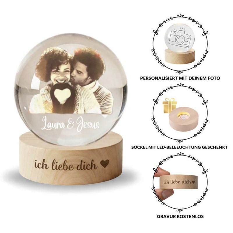 Personalisierte Kristallkugel – Kostenloser Expressversand