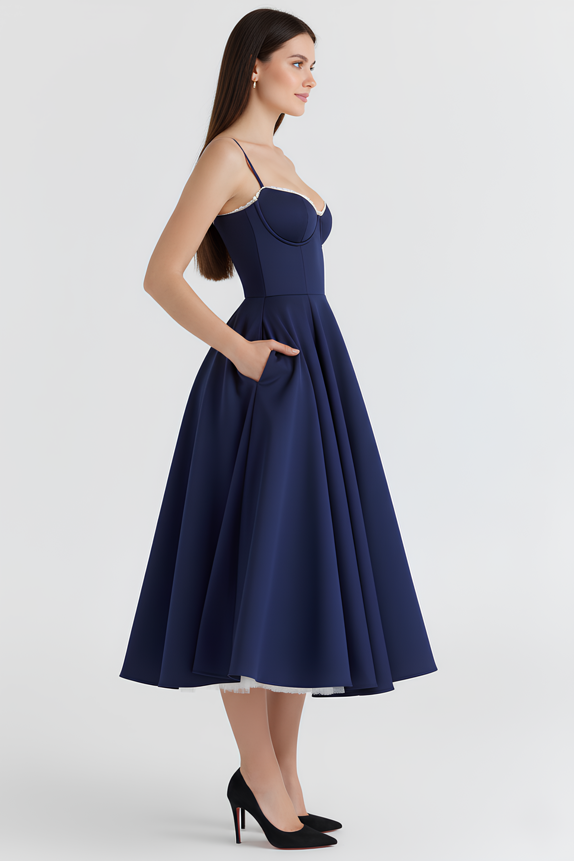 Midikleid Cloe - Doppellagig